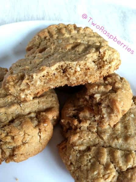 Crunchy Peanut Butter Cookies Vegan GF Soy Free