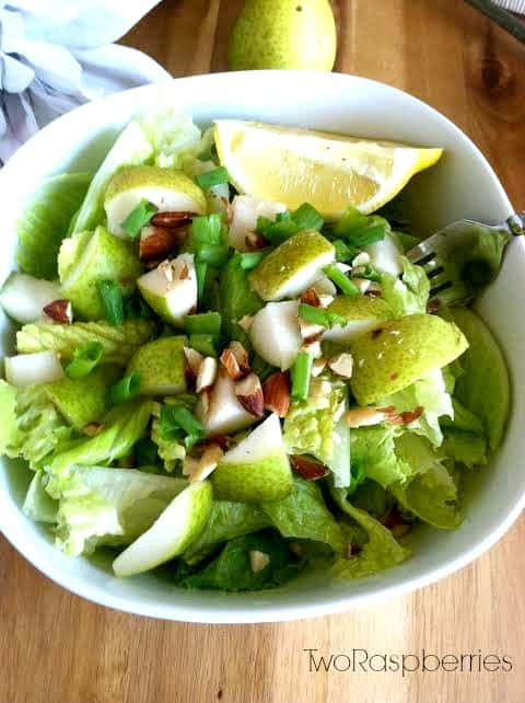 Healthy Pear Almond Salad