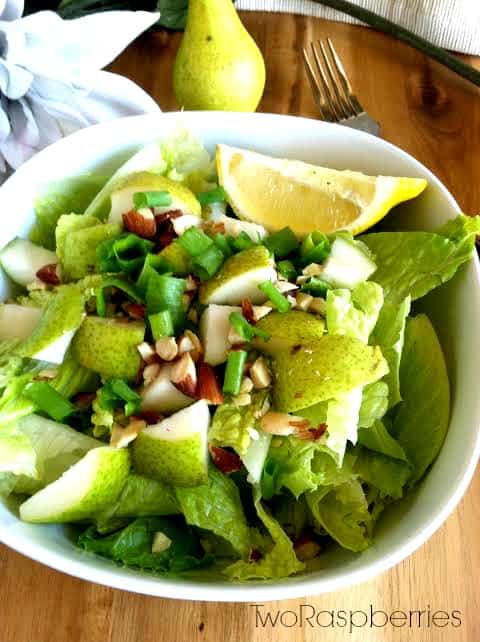 Healthy Pear Almond Salad