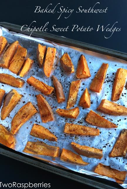 Baked Spicy Southwest Chipotle Sweet Potato Wedges