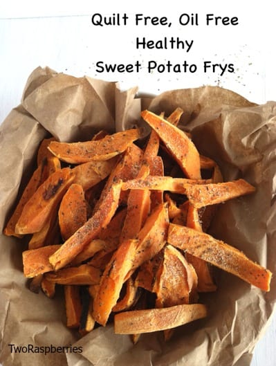 Healthy Oil Free Sweet Potato Frys