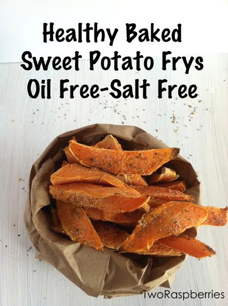 Healthy Oil Free Sweet Potato Frys