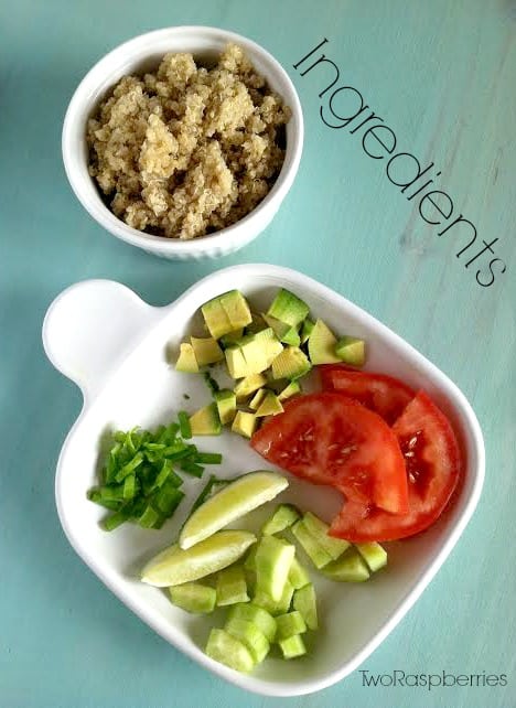 Healthy Summer Toasted Quinoa Ingredients