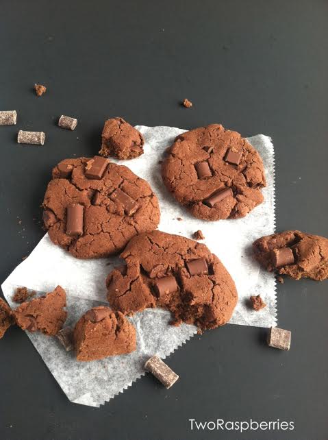 Double Chocolate Chunk Cookies 