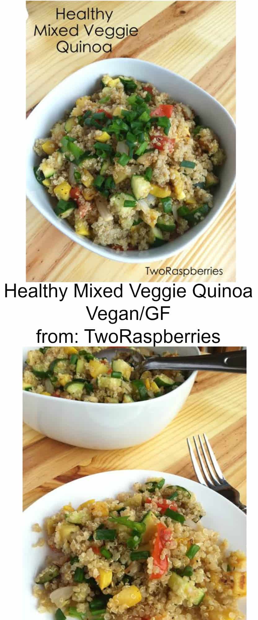healthy mixed veggie quinoa