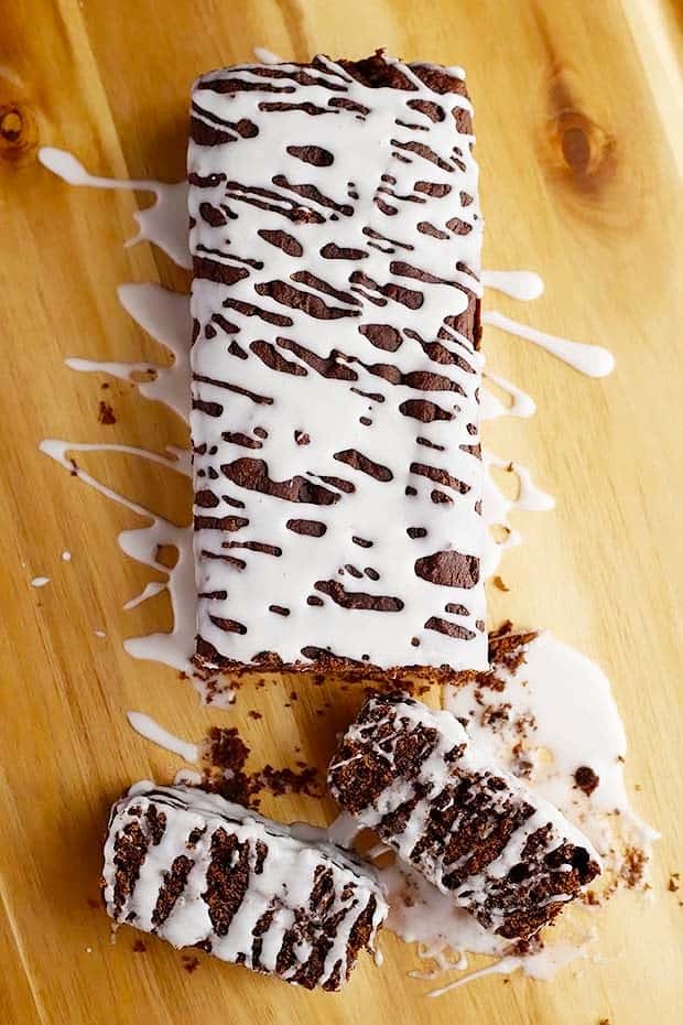 Chocolate Cinnamon Bread with Icing