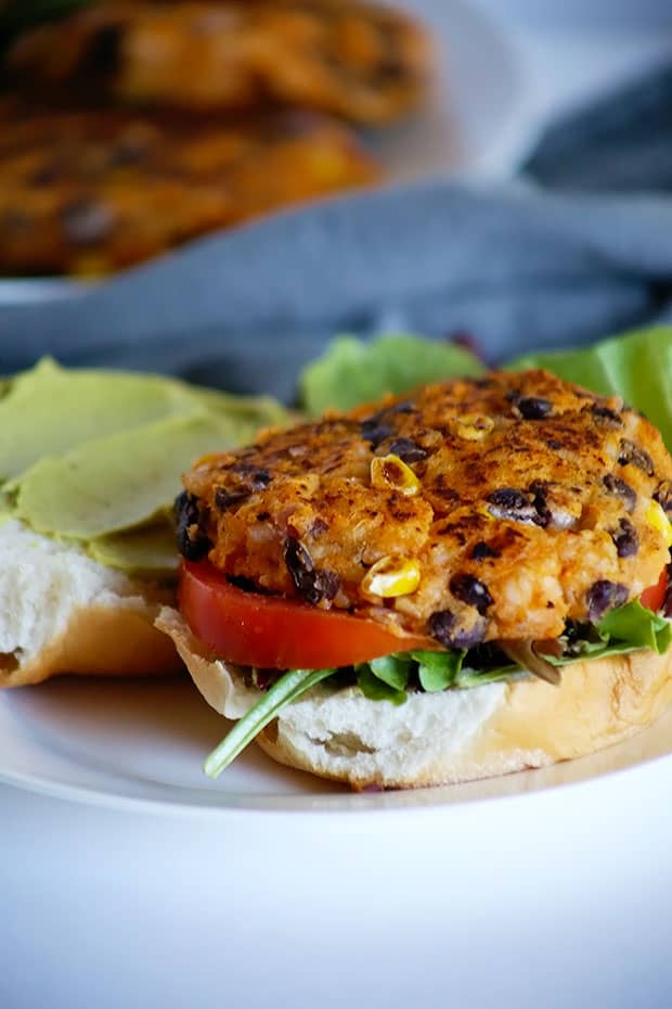 This Healthy Black Bean Sweet Potato Burger is really easy, extra's are freeze able for later, really healthy and full of flavor! Vegan and Gluten Free