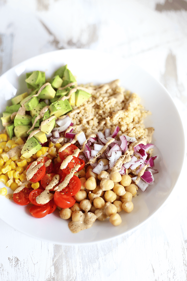 Meal-Prep Vegetarian Quinoa Burrito Bowls - Simply Quinoa