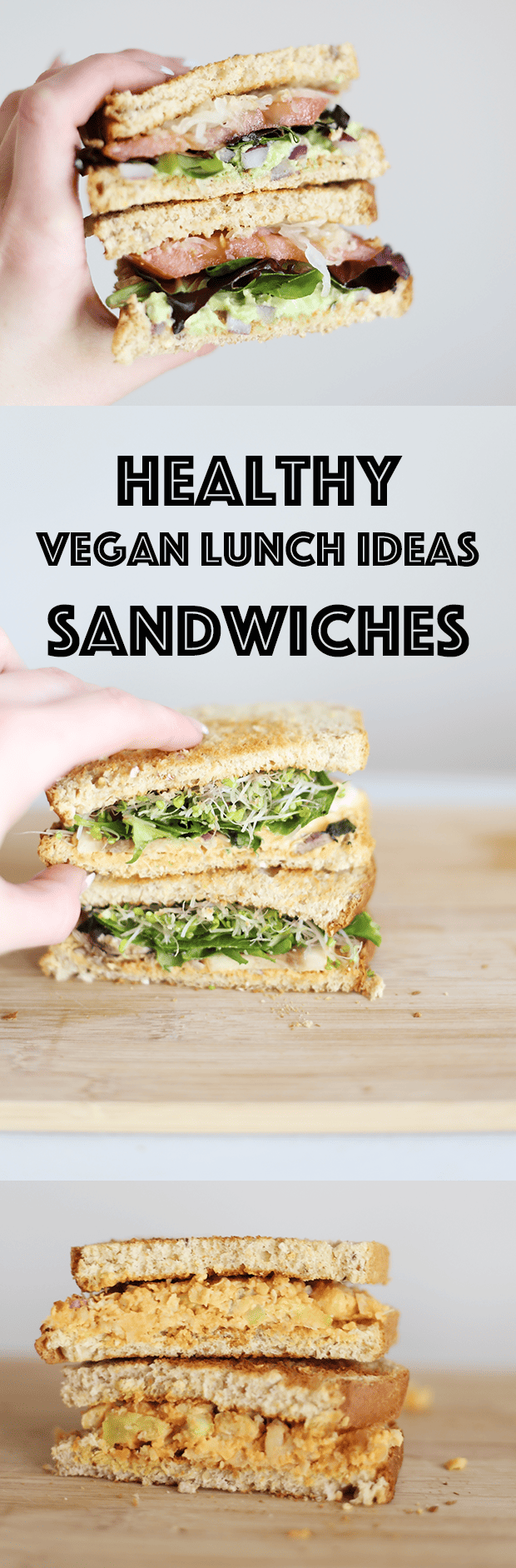  I hope you enjoyed this video of these Healthy Vegan Lunch Ideas | EASY Sandwiches! Sandwiches are a really great portable way to pack lunches for school or work and they definitely do not need to be un-healthy, these ones are packed with vitamins + minerals + antioxidants! | TwoRaspberries.com