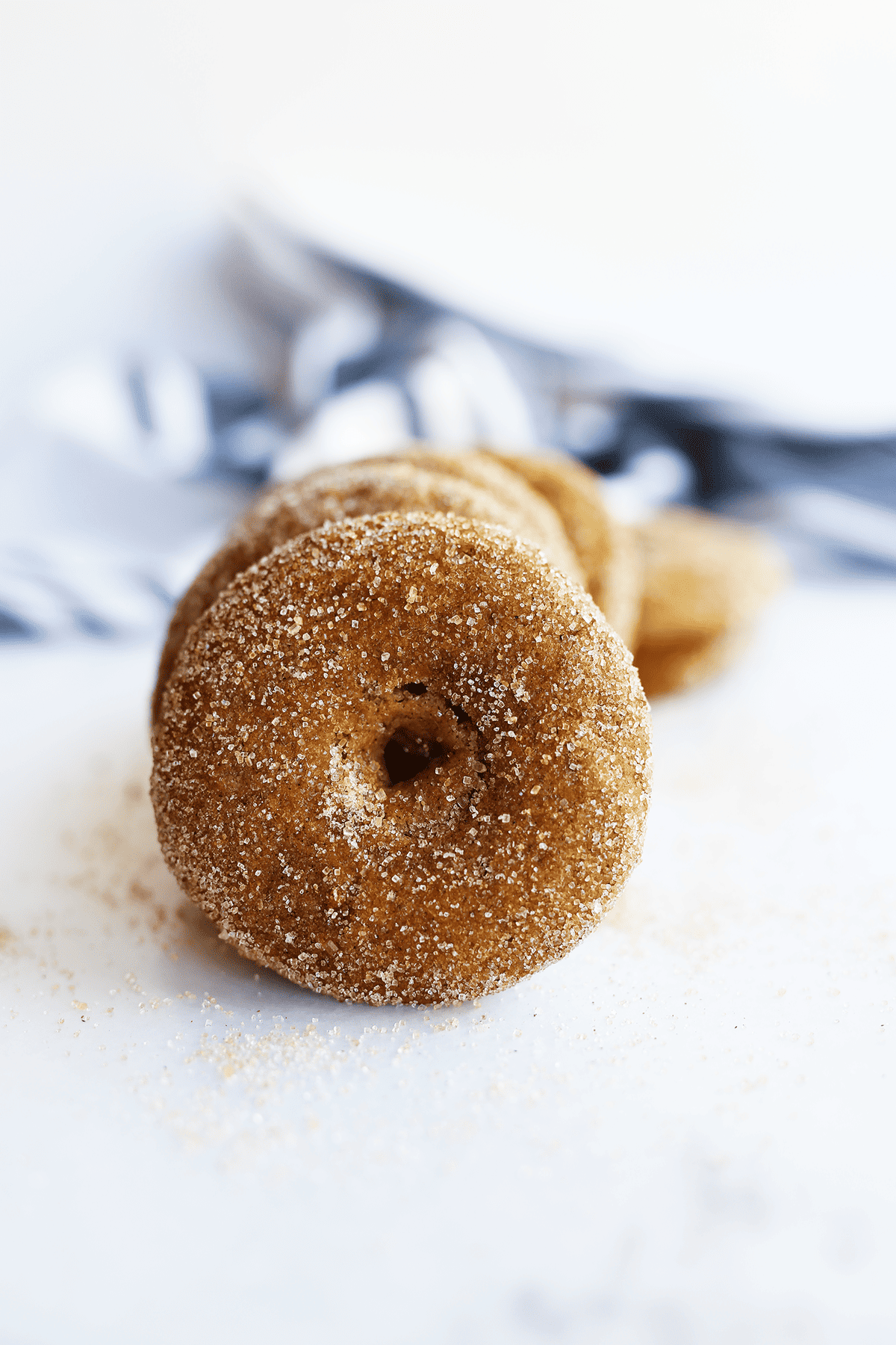 These homemade baked Apple Cider Donuts are vegan and sure easy plus delicious! They are coated in cinnamon sugar and sure to make the house smell amazing.