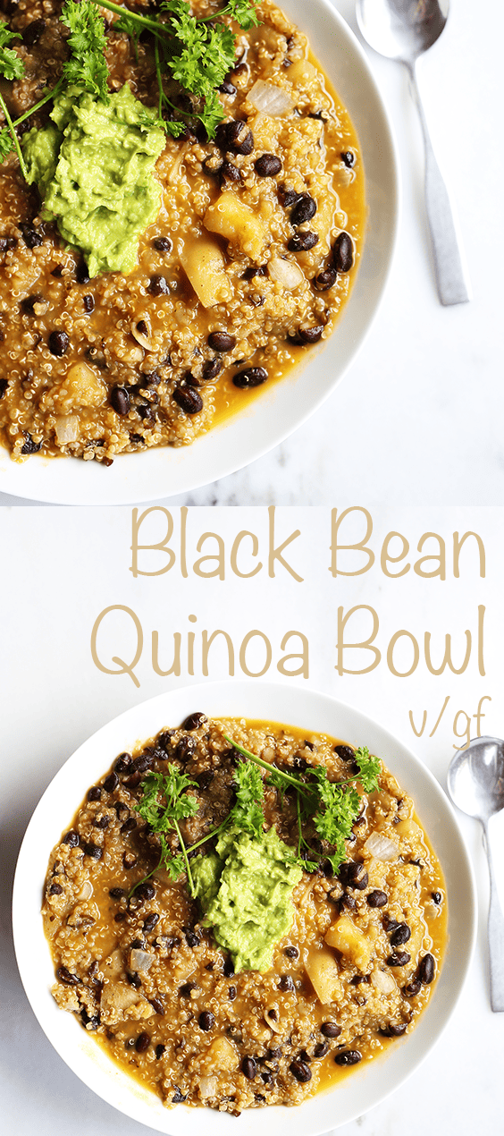 This homemade Black Bean Quinoa Soup is easy and only requires 1 pot, healthy, packed full of fresh earthy, hearty flavors and texture. Vegan and gluten free.