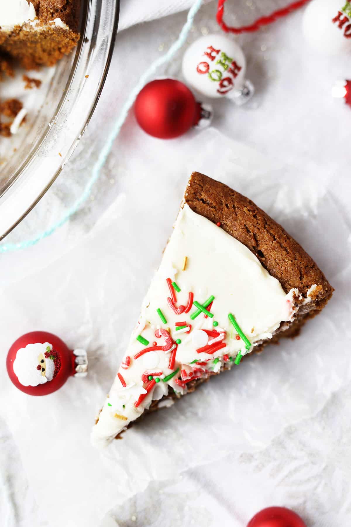 These Gingerbread Cookie Bars are soft and chewy in the center with a crispy chewy crust, vegan and only requires 1 bowl to make!