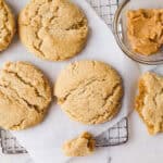 1200 X 1200 image of Vegan Peanut Butter Cookies.