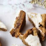 Santa’s Chocolate Chip Cookie Bars 1200x1200 image.