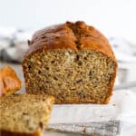 1200 x 1200 image of Vegan Banana Nut Bread.
