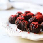 1200 x 1200 image of Vegan Chocolate Fudge Balls.