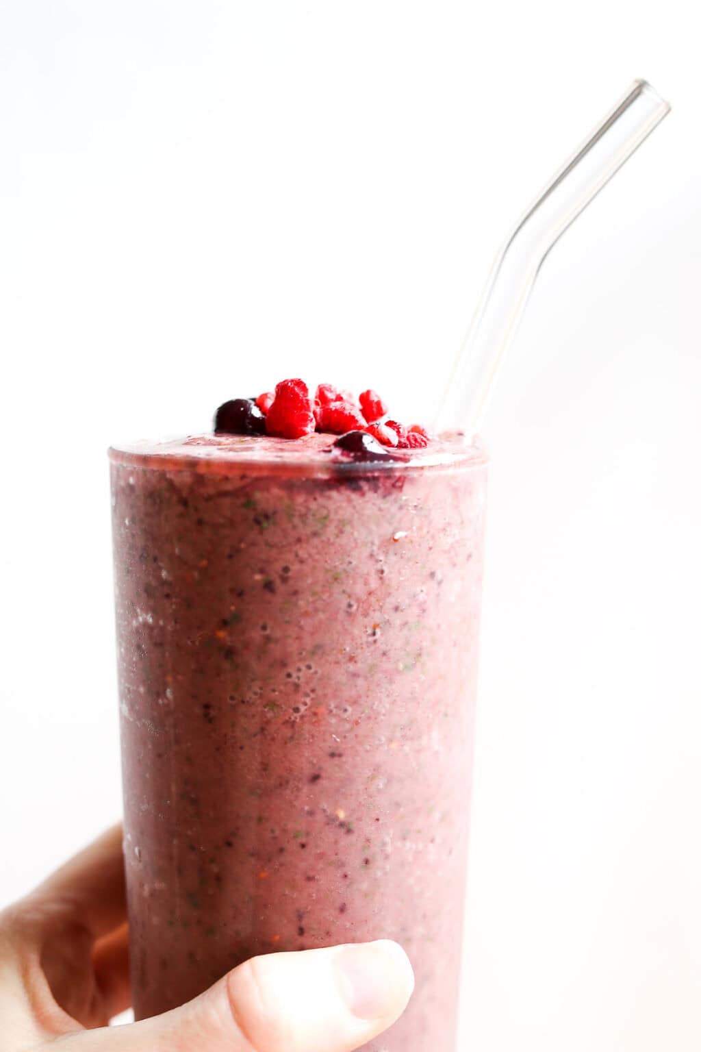 Blueberry Raspberry Smoothie - Two Raspberries