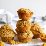 1200 x 1200 image of Healthy Pumpkin Banana Muffins.