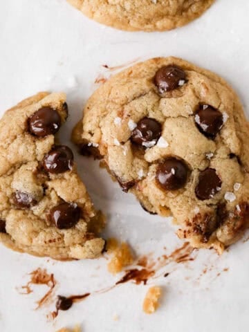 1200x1200 image of Eggless Chocolate Chip Cookies.