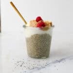 1200x1200 image of this peanut butter chia pudding.