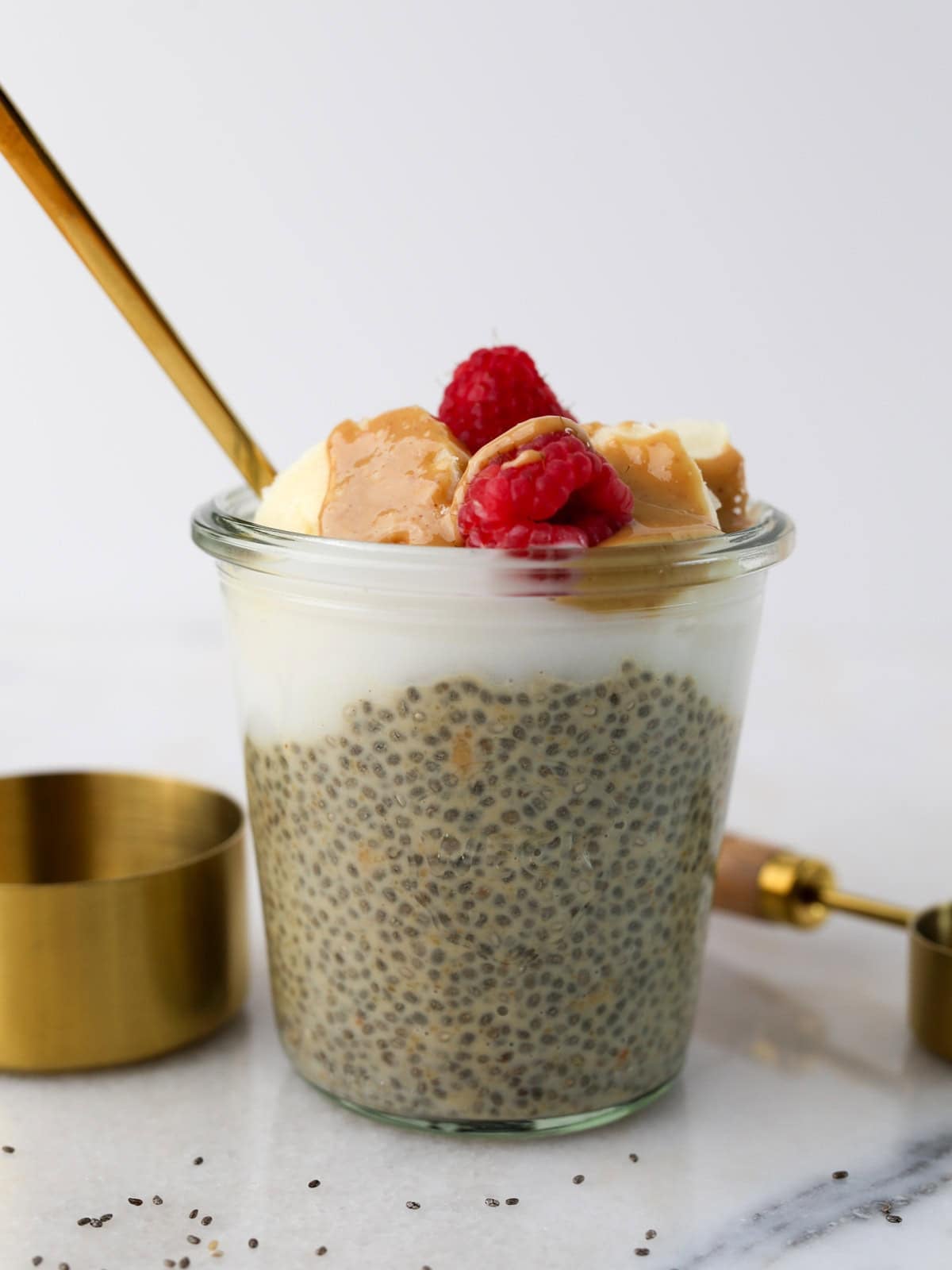 Close up side image of this pudding.