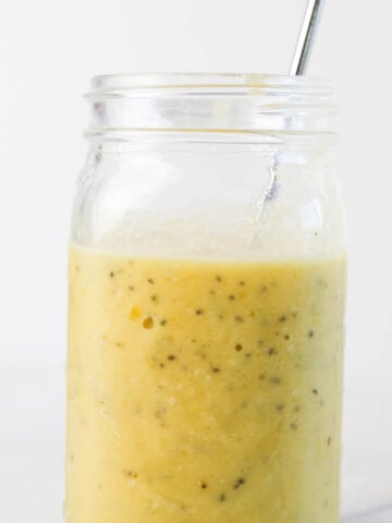 1200x1200 image of this mango and pineapple smoothie.