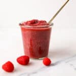 1200x1200 image of raspberry jam with chia.