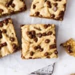 1200x1200 image of vegan cookie bars.