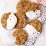 1200x1200 image of these vegan ginger cookies.