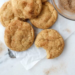 1200 x 1200 image of this vegan snickerdoodle recipe.